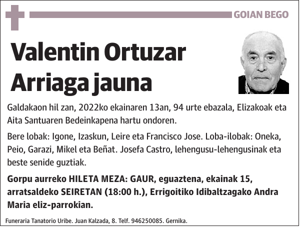 Valentin Ortuzar Arriaga