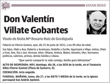 Valentín  Villate  Gobantes