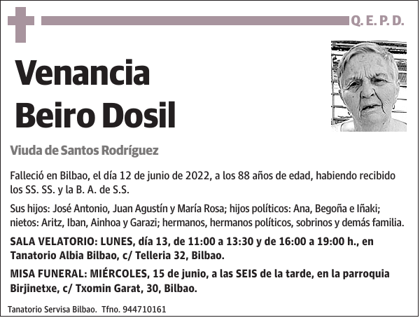 Venancia Beiro Dosil
