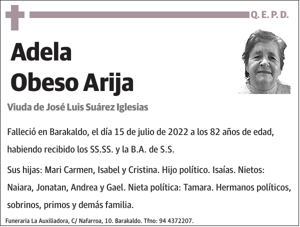 Adela Obeso Arija