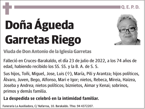 Águeda Garretas Riego