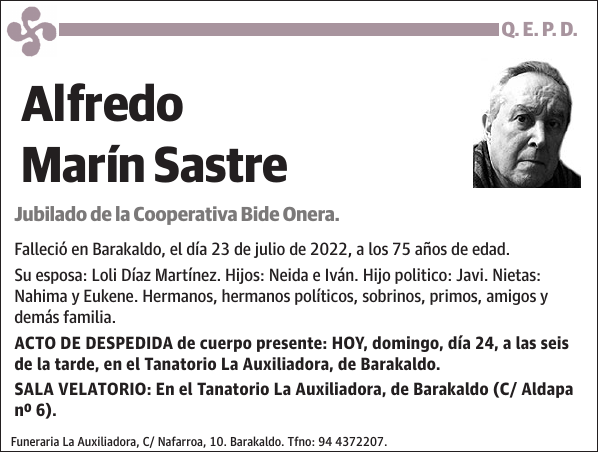 Alfredo Marín Sastre