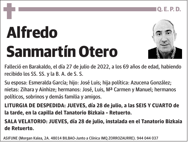 Alfredo Sanmartín Otero