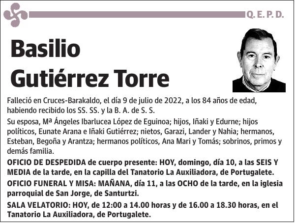 Basilio Gutiérrez Torre
