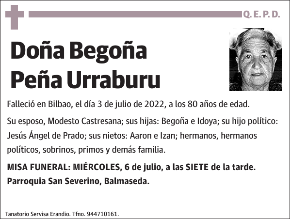 Begoña Peña Urraburu