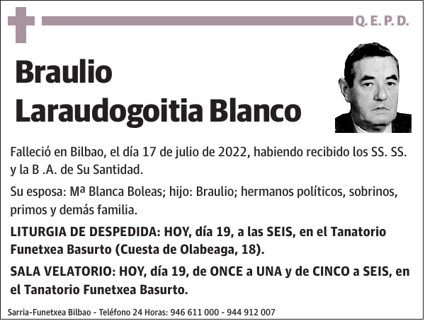 Braulio Laraudogoitia Blanco