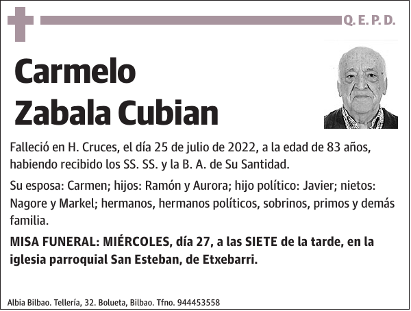 Carmelo Zabala Cubian