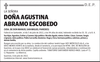 DOÑA  AGUSTINA  ABRAMO  ESCOBEDO