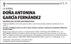 DOÑA  ANTONINA  GARCÍA  FERNÁNDEZ