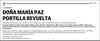 DOÑA  MARÍA  PAZ  PORTILLA  REVUELTA