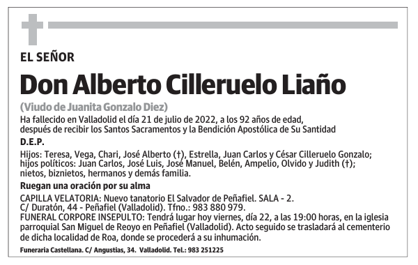 Don Alberto Cilleruelo Liaño