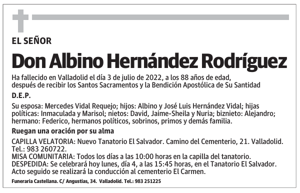 Don Albino Hernández Rodríguez