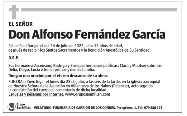 Don Alfonso Fernández García