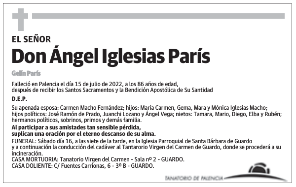 Don Ángel Iglesias París