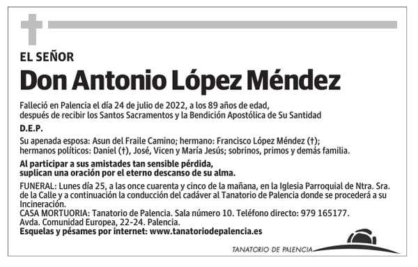 Don Antonio López Méndez
