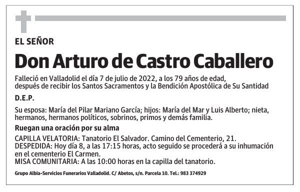 Don Arturo de Castro Caballero