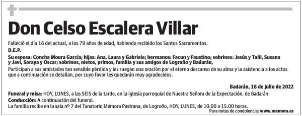 Don  Celso  Escalera  Villar