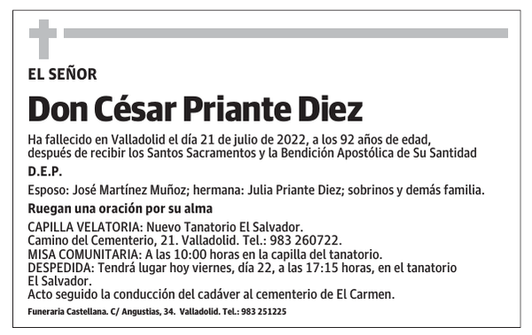 Don César Priante Diez