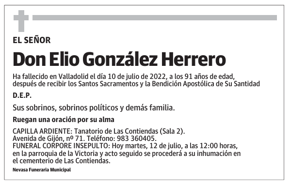 Don Elio González Herrero