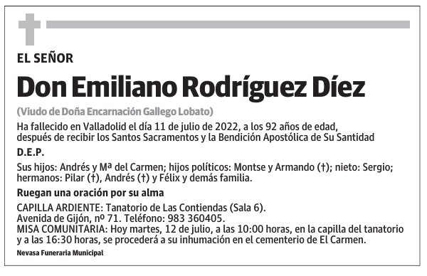 Don Emiliano Rodríguez Díez