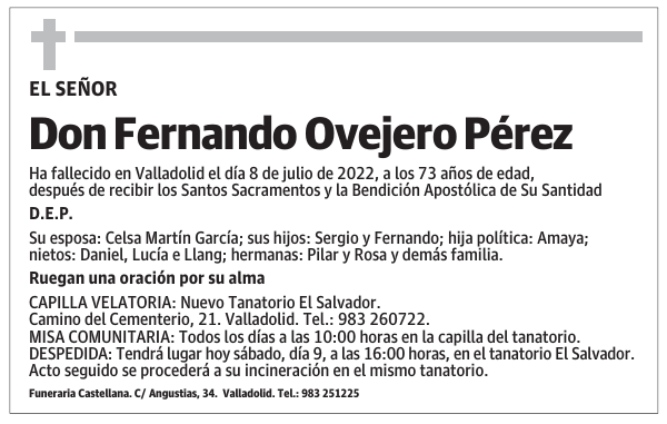 Don Fernando Ovejero Pérez