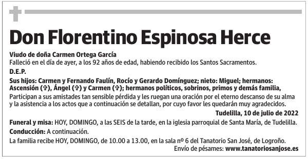 Don  Florentino  Espinosa  Herce