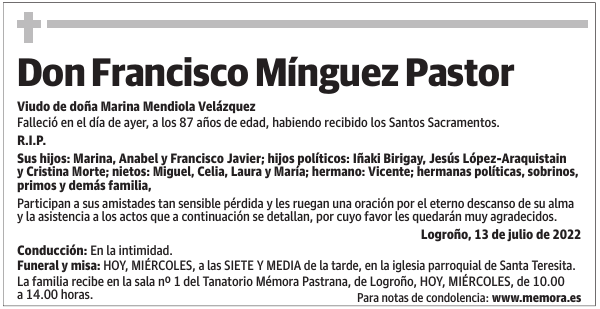 Don  Francisco  Mínguez  Pastor