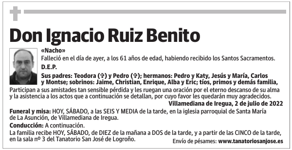 Don  Ignacio  Ruiz  Benito
