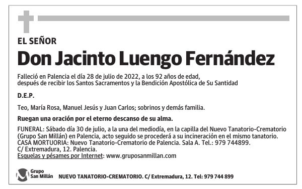Don Jacinto Luengo Fernández