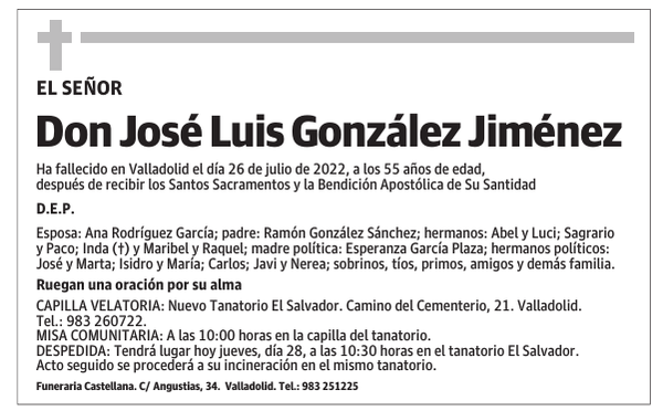 Don José Luis González Jiménez
