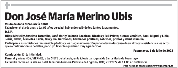Don  José  María  Merino  Ubis
