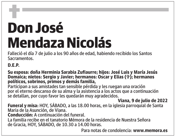 Don  José  Mendaza  Nicolás