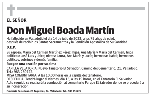Don Miguel Boada Martín