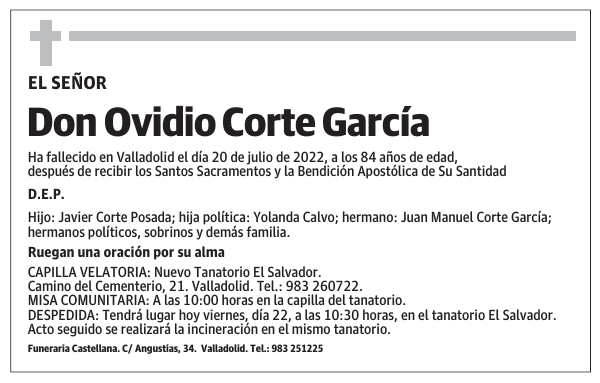 Don Ovidio Corte García