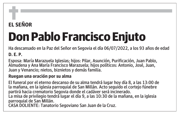 Don Pablo Francisco Enjuto