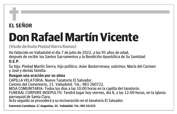 Don Rafael Martín Vicente