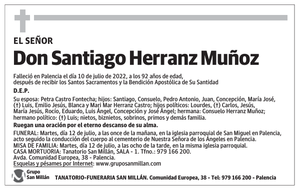 Don Santiago Herranz Muñoz