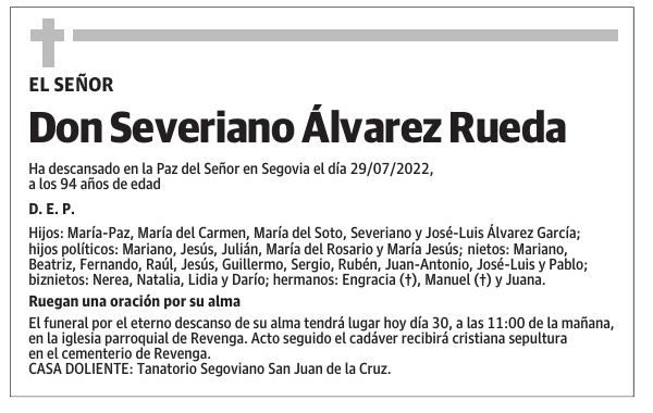 Don Severiano Álvarez Rueda