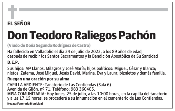 Don Teodoro Raliegos Pachón