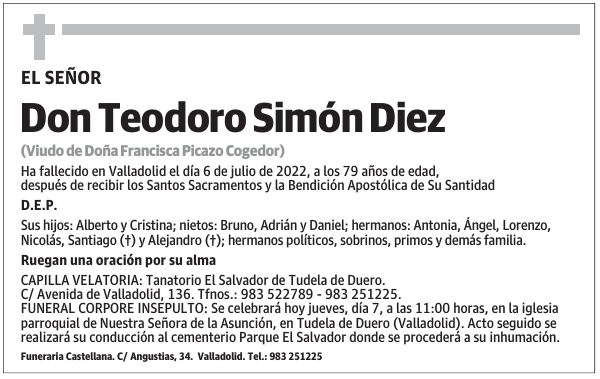 Don Teodoro Simón Diez