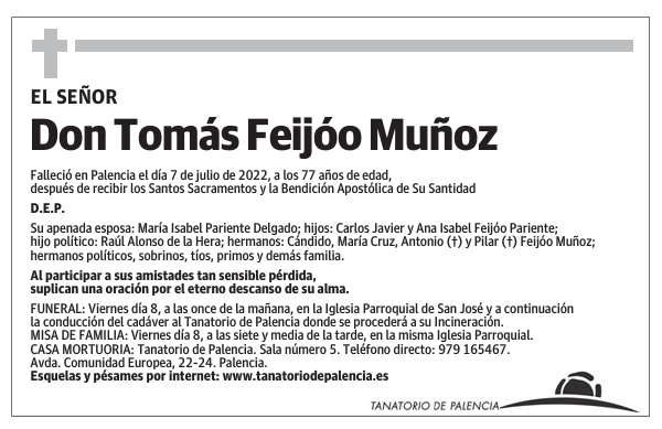 Don Tomás Feijóo Muñoz