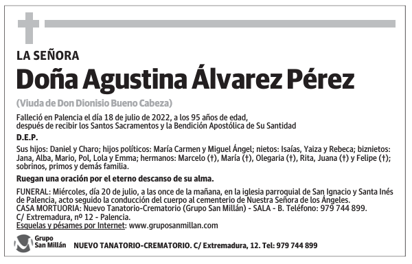 Doña Agustina Álvarez Pérez