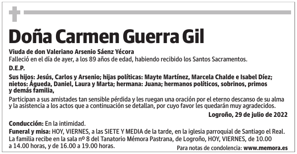 Doña  Carmen  Guerra  Gil