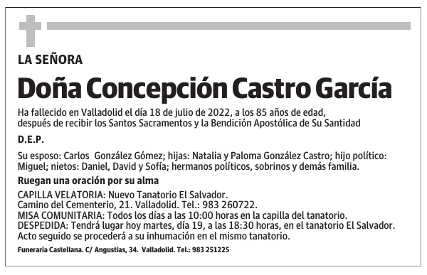 Doña Concepción Castro García