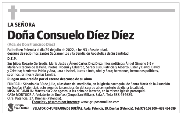 Doña Consuelo Díez Díez