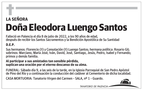 Doña Eleodora Luengo Santos