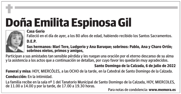 Doña  Emilita  Espinosa  Gil