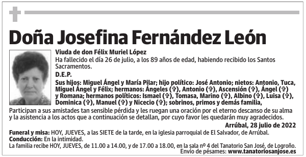 Doña  Josefina  Fernández  León