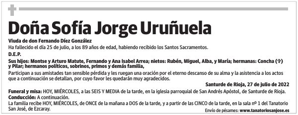 Doña  Sofía  Jorge  Uruñuela