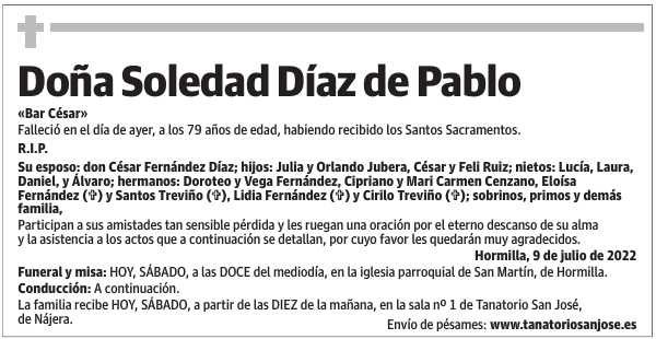 Doña  Soledad  Díaz  de  Pablo